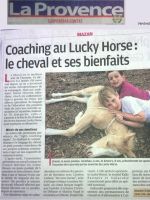 ART 2013.06.28 LA PROVENCE Coaching au Lucky Horse