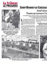 ART 2002.09.25 LA TRIBUNE LE PROGRES Daniel Silvestre, l'homme qui murmure...