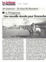 ART 2003.06 LA TRIBUNE LE PROGRES Une nouvelle reussite pour Gracombe