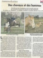 ART 2004.05.20 LA TRIBUNE LE PROGRES Des chevaux et des hommes