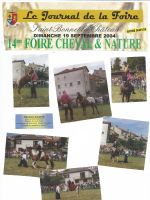 ART 2004.09.19 LE JOURNAL DE LA FOIRE DE ST BONNET Spectacle equestre