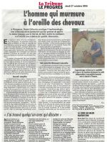 ART 2005.10.27 LA TRIBUNE LE PROGRES Equihomologie