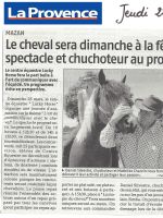 ART 2007.03.22 LA PROVENCE Le cheval sera a la fete et chuchoteur au programme