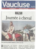 ART 2007.03.27 VAUCLUSE MATIN Journee a cheval