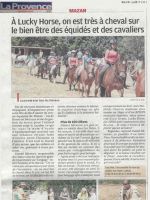 ART 2013.07.02 LA PROVENCE Lucky Horse bien-etre equides