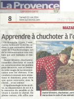 ART 2014.06.21 LA PROVENCE Apprendre a chuchoter Daniel SILVESTRE