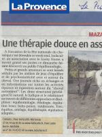 ART 2016.9.21 La Pce Isofaculte therapie douce avec le cheval