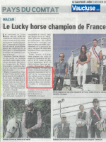 ART 2016.9.28 Lucky Horse Champion de France 2016 ISOF