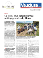 ART 2024.05 VAUCLUSE MATIN Clean-Up Day